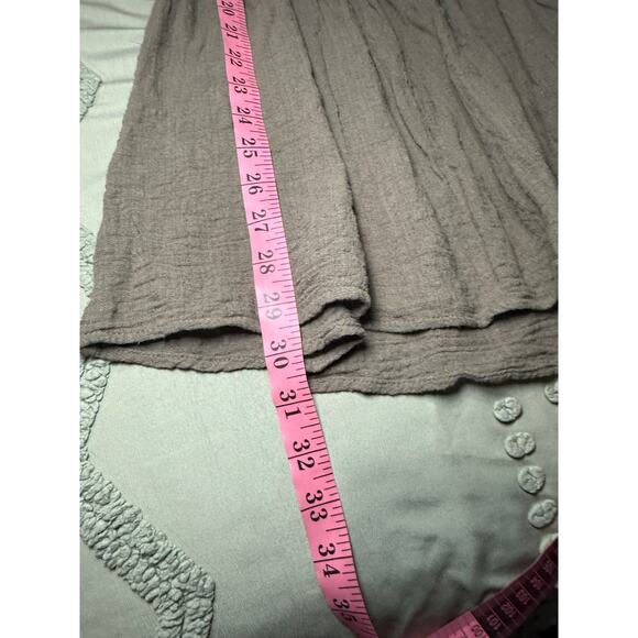 Princess Polly army green gauzy button flowy tank top womens 2 fairy cottagecore - Picture 8 of 9